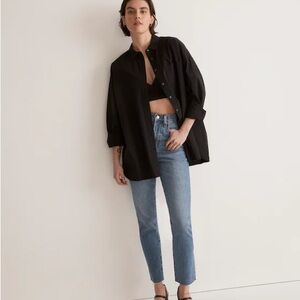 Madewell The Perfect Vintage Jean in Earlside Wash: Raw-Hem Edition